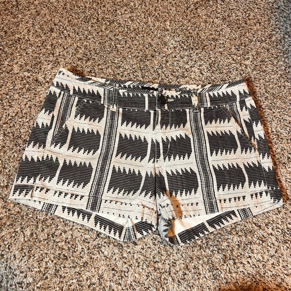 American Eagle Outfitters Midi Shorts Stretch Patterned Casual Size‎ 8 - Picture 1 of 7